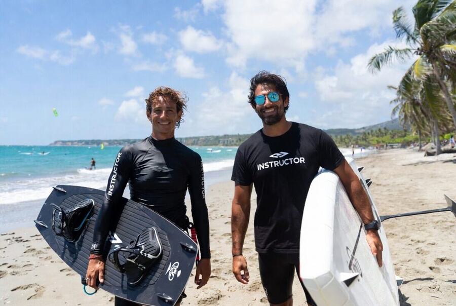 Certified bilingual watersports instructors on Cabarete beach